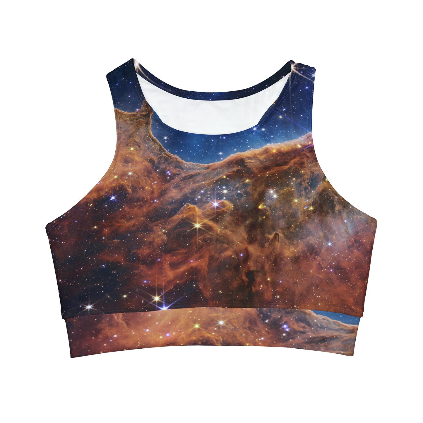 “Cosmic Cliffs” in the Carina Nebula (NIRCam Image) - JWST Collection - High Neck Crop Top