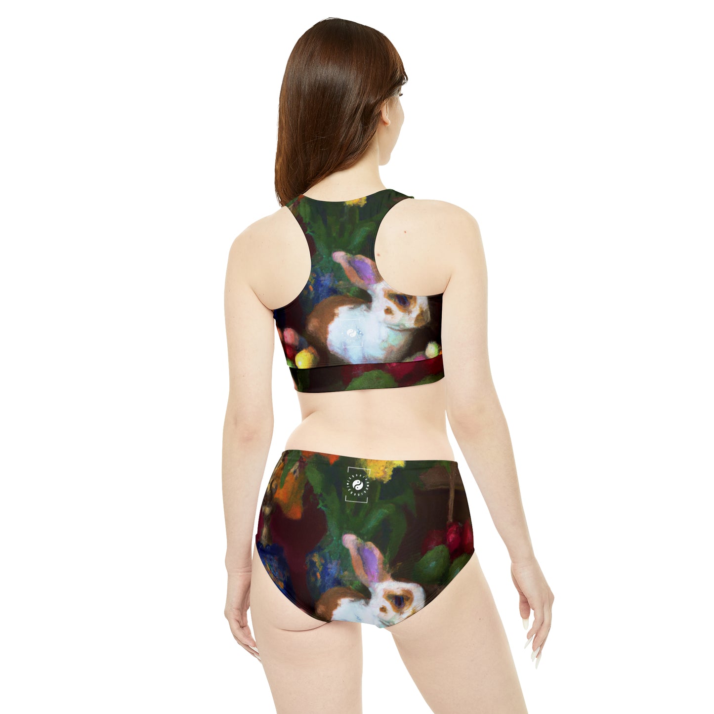 "Velveteen Aureate Easter Reverie" - Hot Yoga Bikini Set