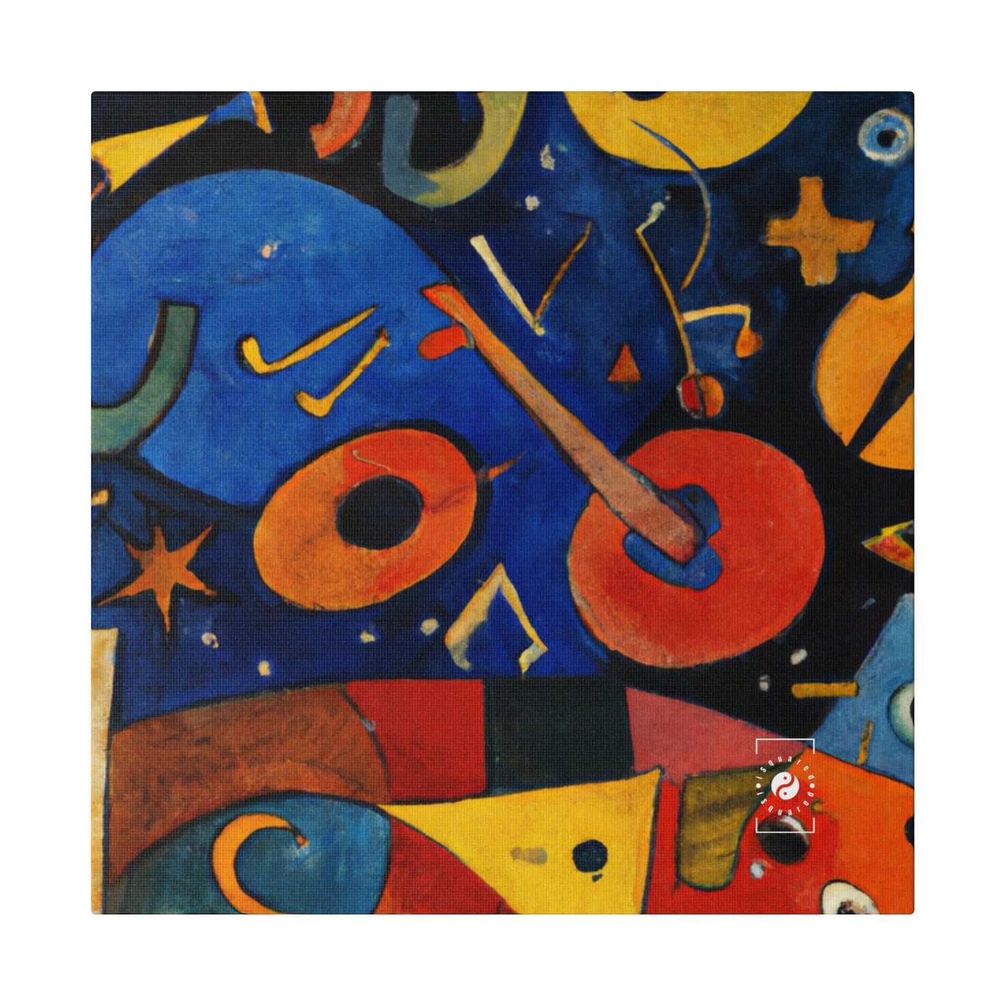 Melodic Abstractions: A Kandinskian Orchestra - Art Print Canvas