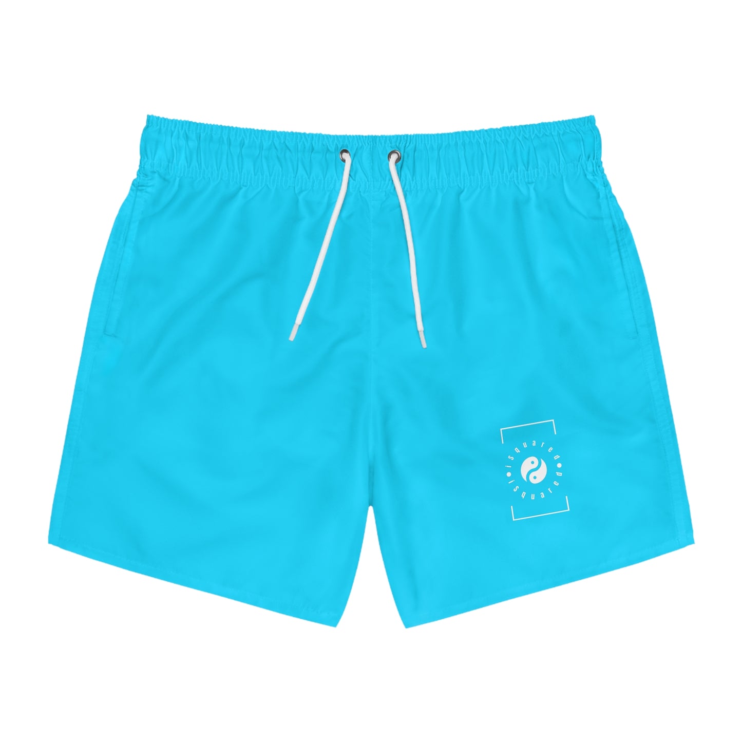 #04D9FF  Neon Blue - Swim Trunks for Men