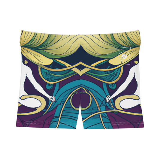 "Lotus Serenity Dance" - Mini Hot Yoga Short