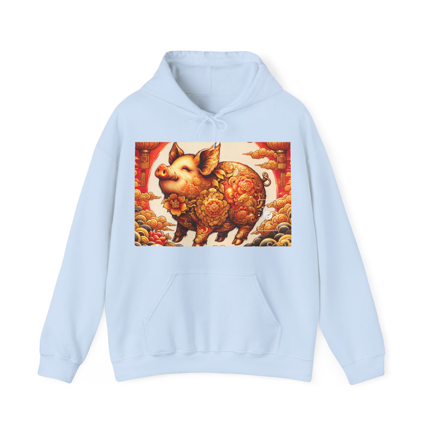 "Golden Prosperity: The Divine Boar Celebration" - Hoodie