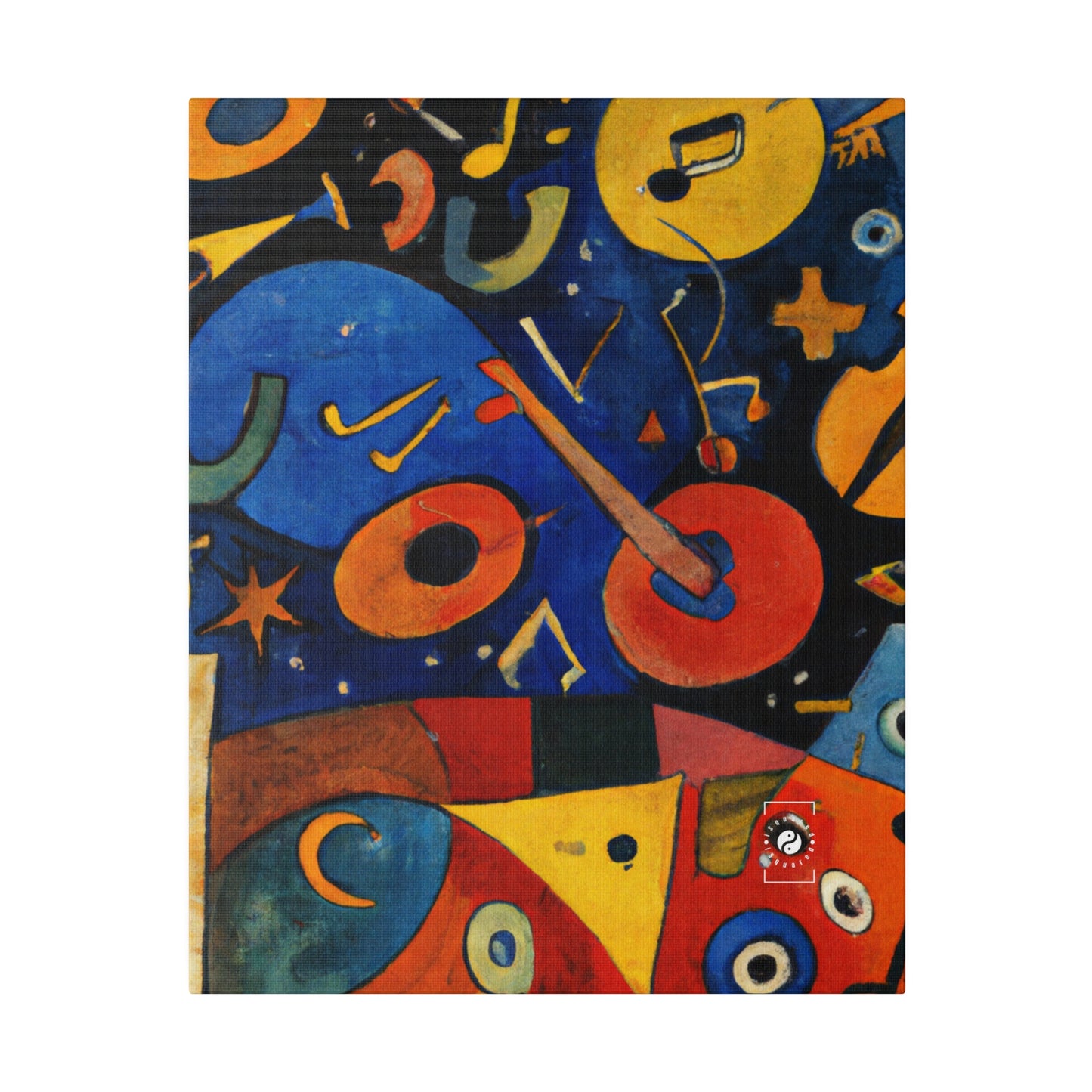 Melodic Abstractions: A Kandinskian Orchestra - Art Print Canvas