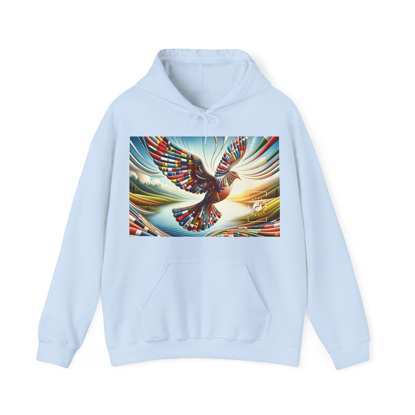 "Tapisserie mondiale de tranquillité" - Sweat à capuche