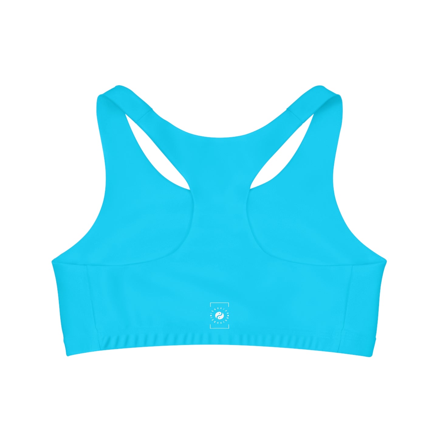 #04D9FF Neon Blue - Soutien-gorge de sport sans couture