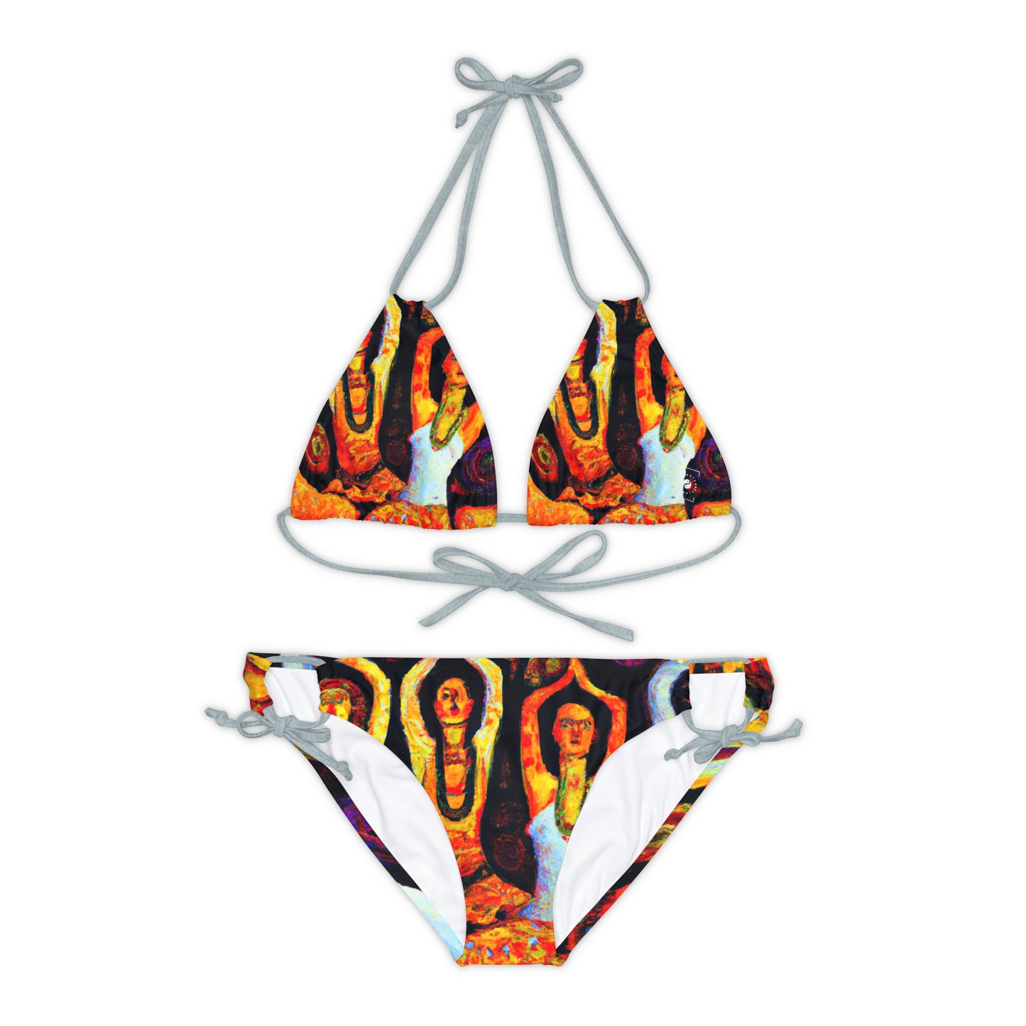 Opulent Serenity - Lace-up Bikini Set