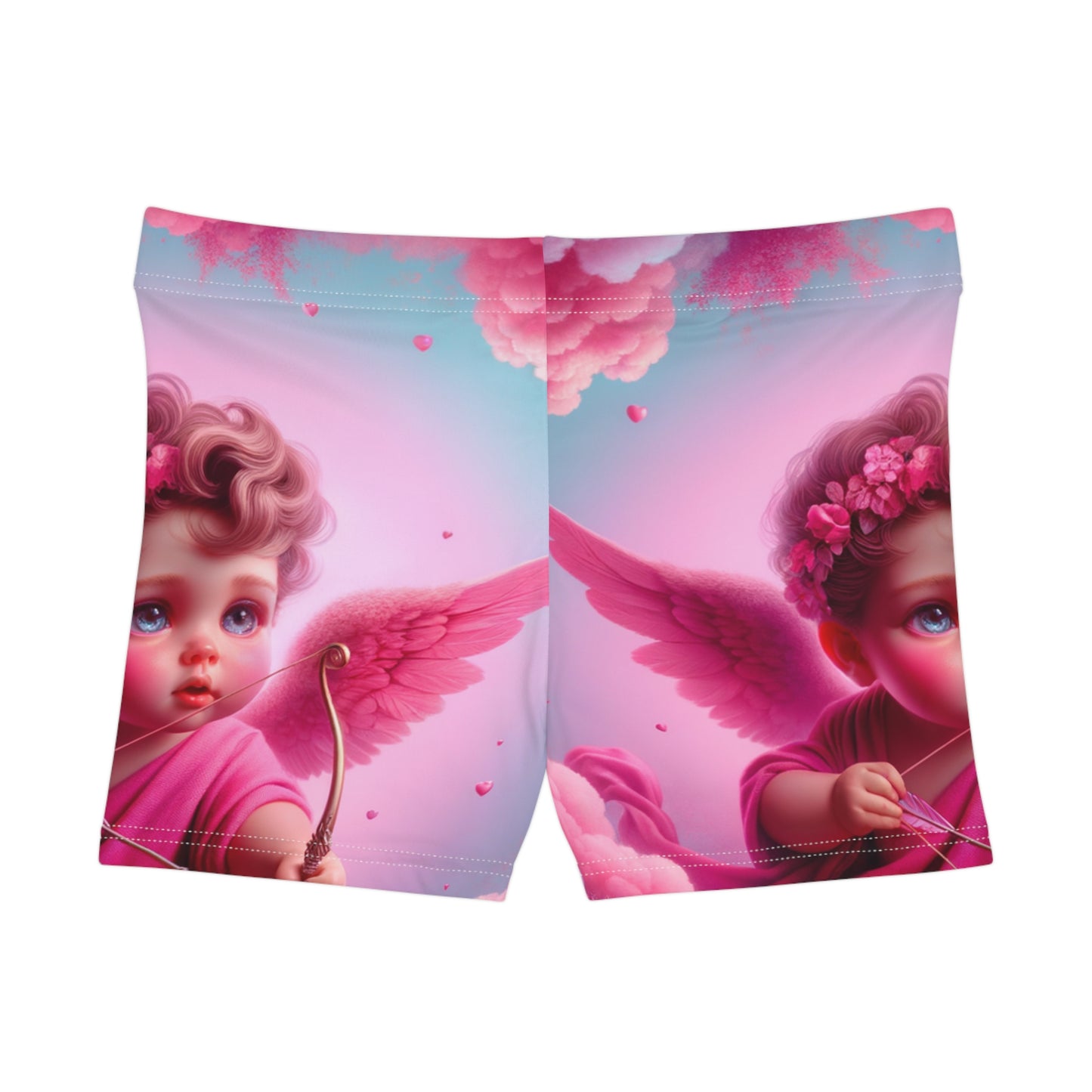 "Bold Blush: A Cupid's Love Affair" - Mini Hot Yoga Short