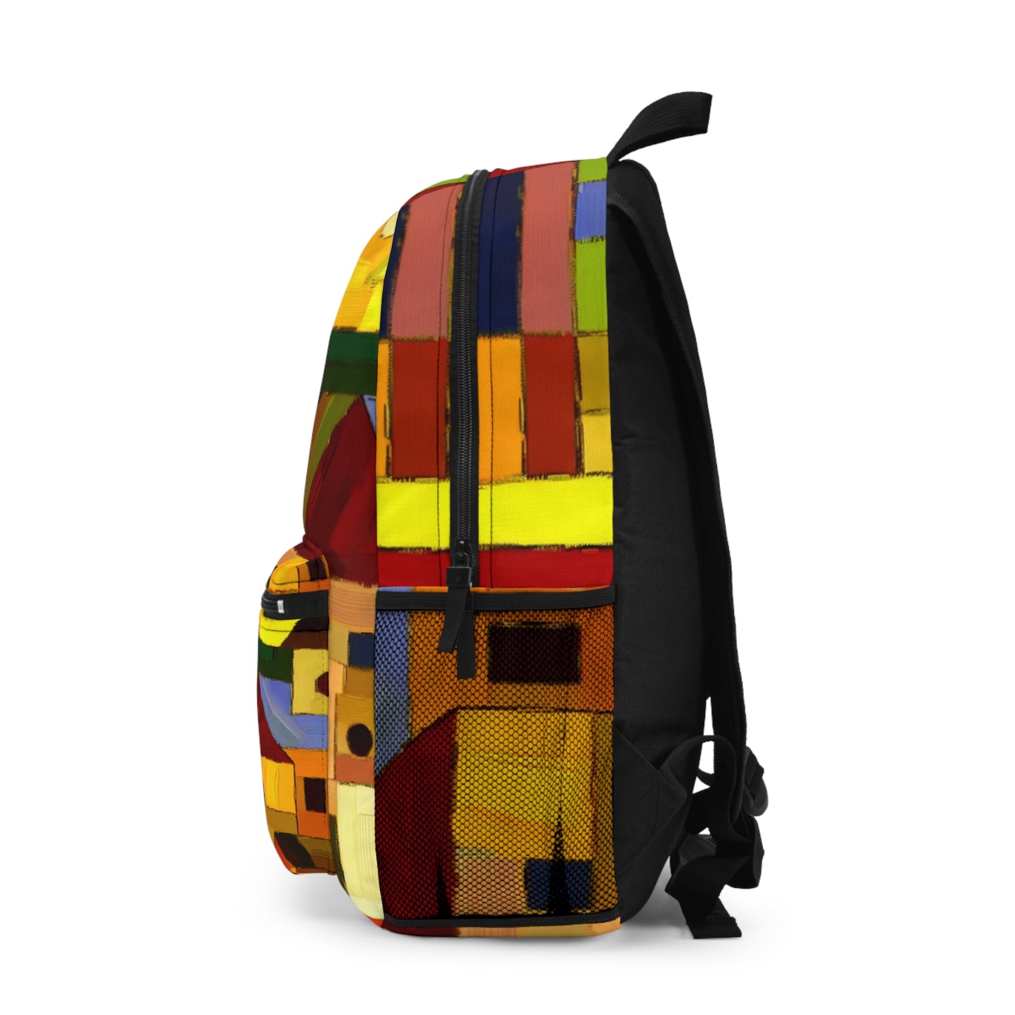 "Earthen Adobes in Hues of Hundertwasser" - Backpack