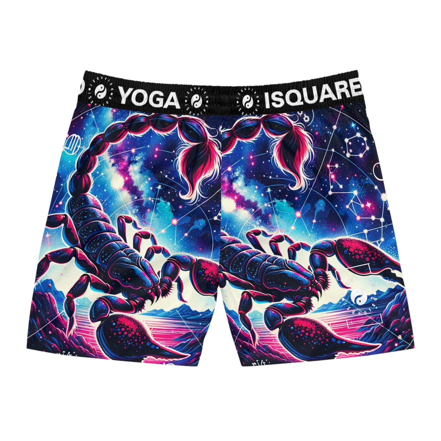 Crimson Scorpio - Swim Shorts (Mid-Length) for Men