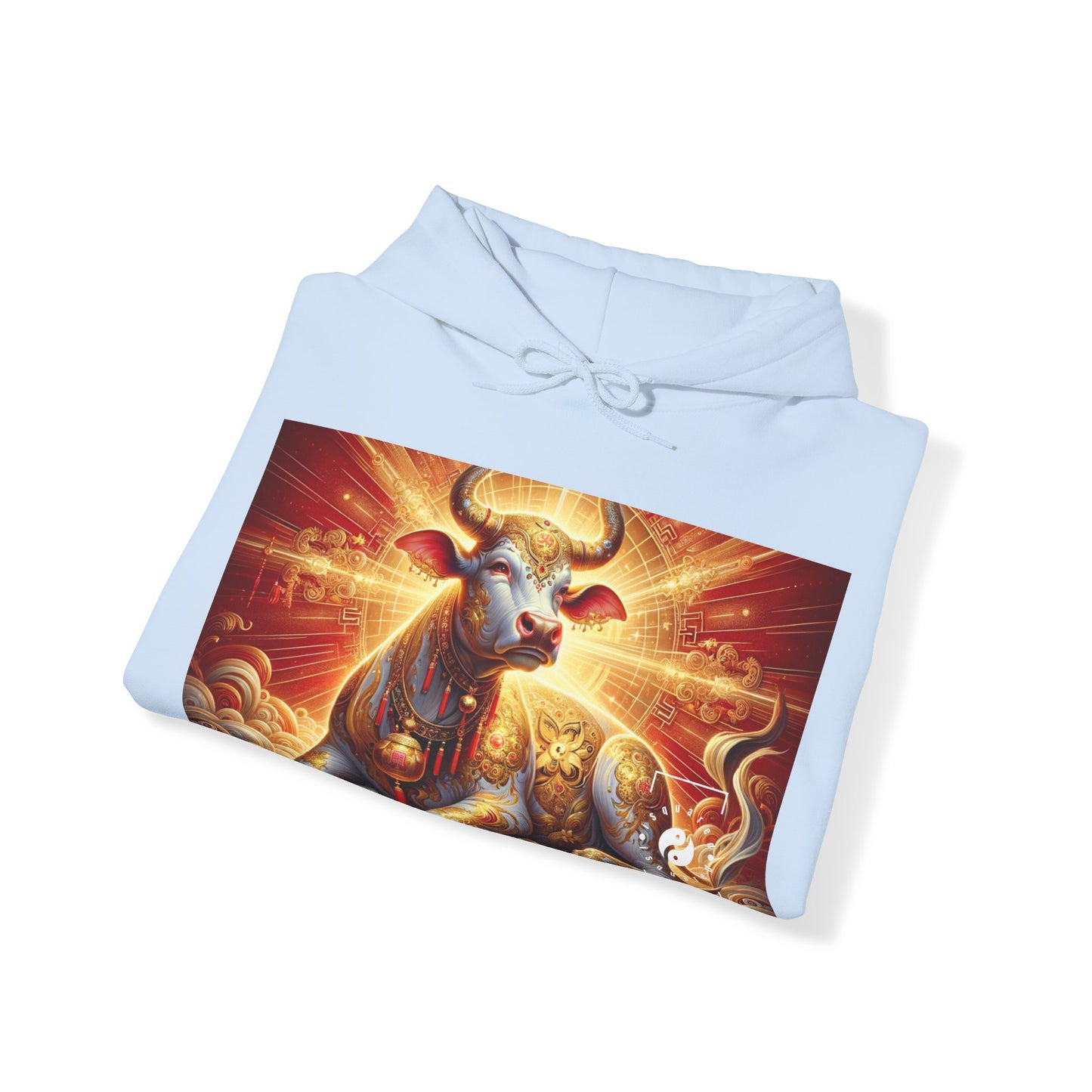 "Golden Euphoria: A Dance of the Divine Bovine" - Hoodie