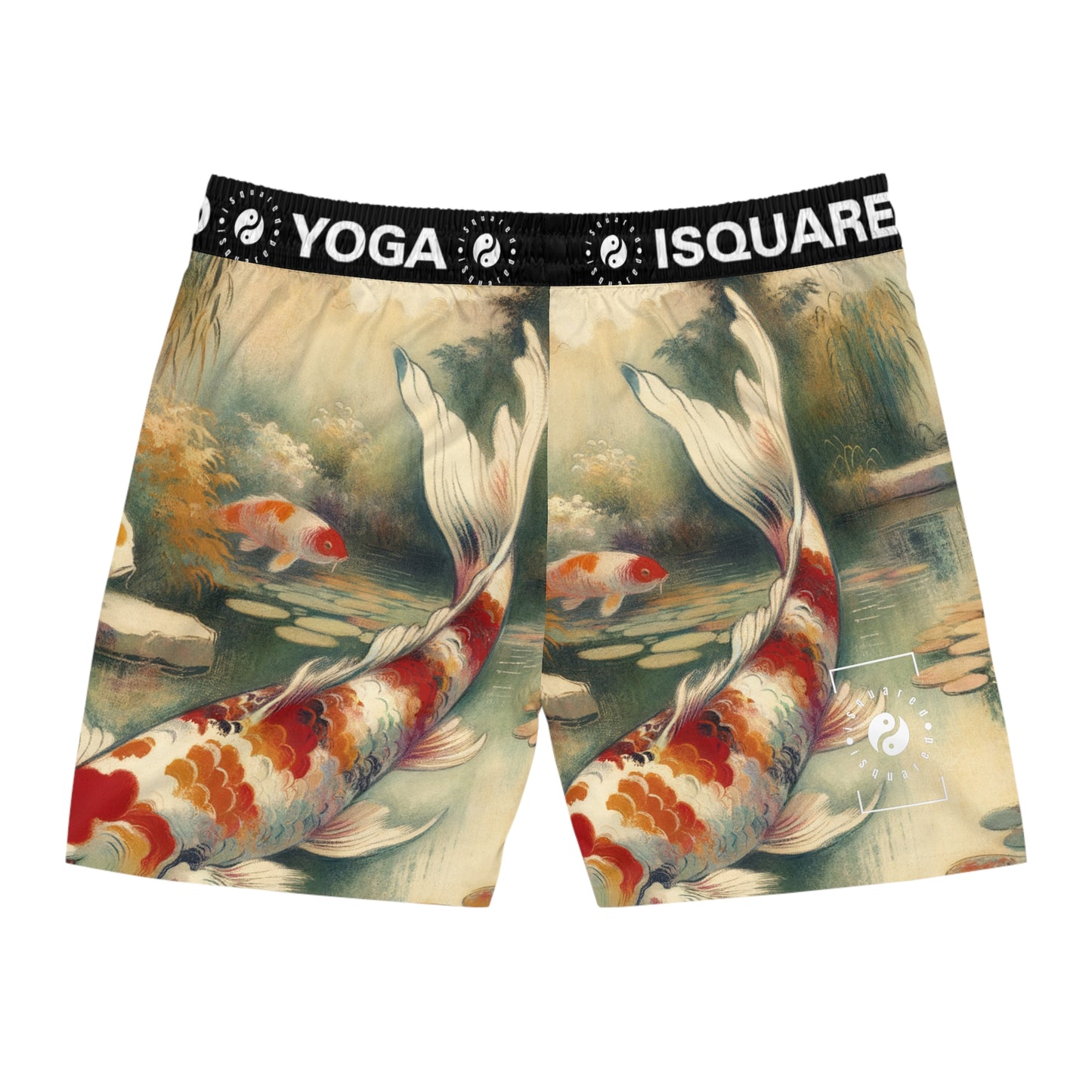 Koi Lily Pond - Swim Shorts (Mid-Length) for Men