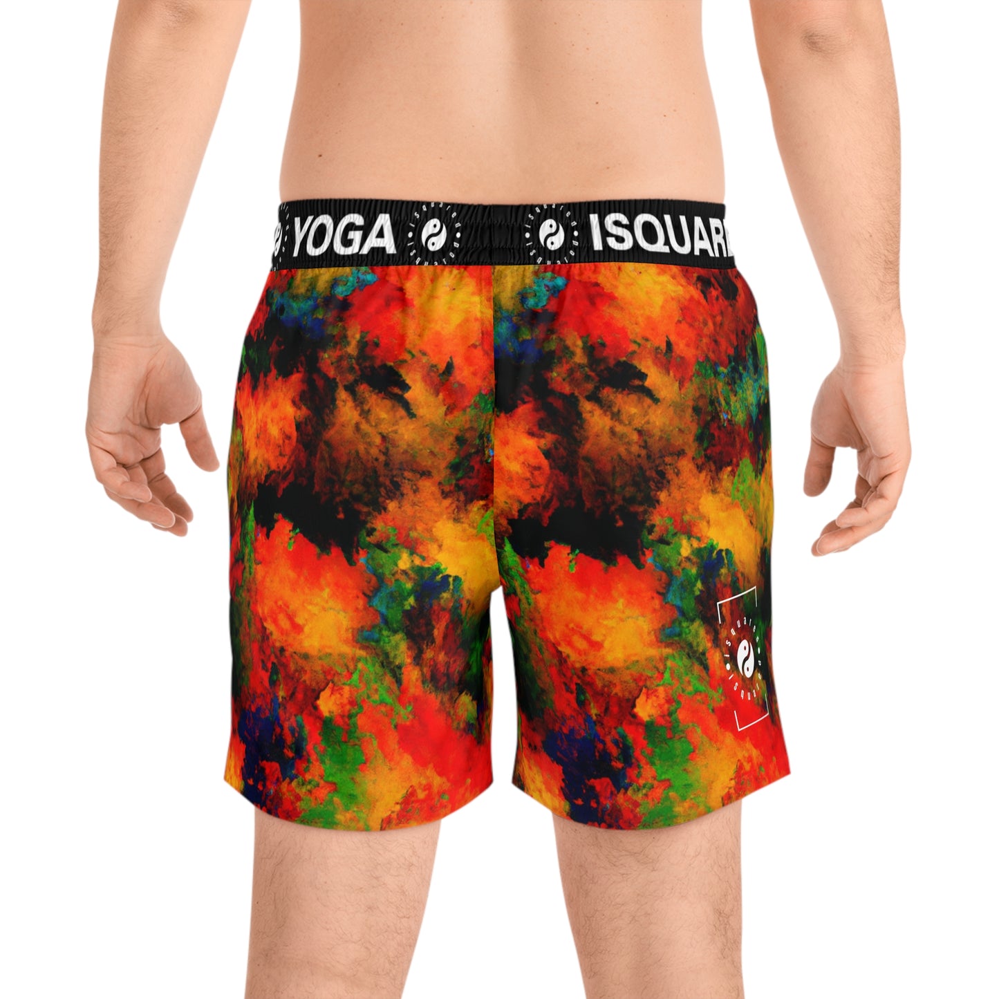 Luminous Whispers Symphony - Swim Shorts (Mid-Length) for Men