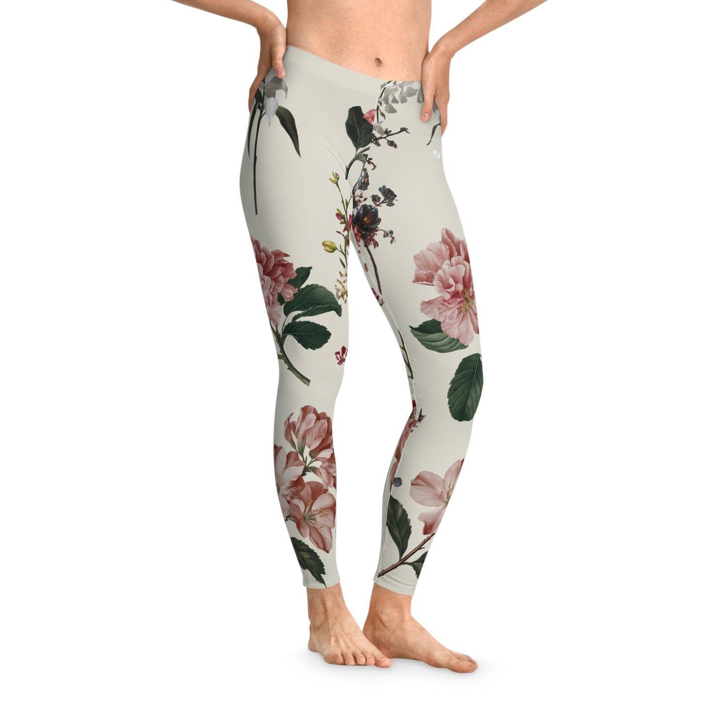 Botanicals on Beige - Unisex Tights