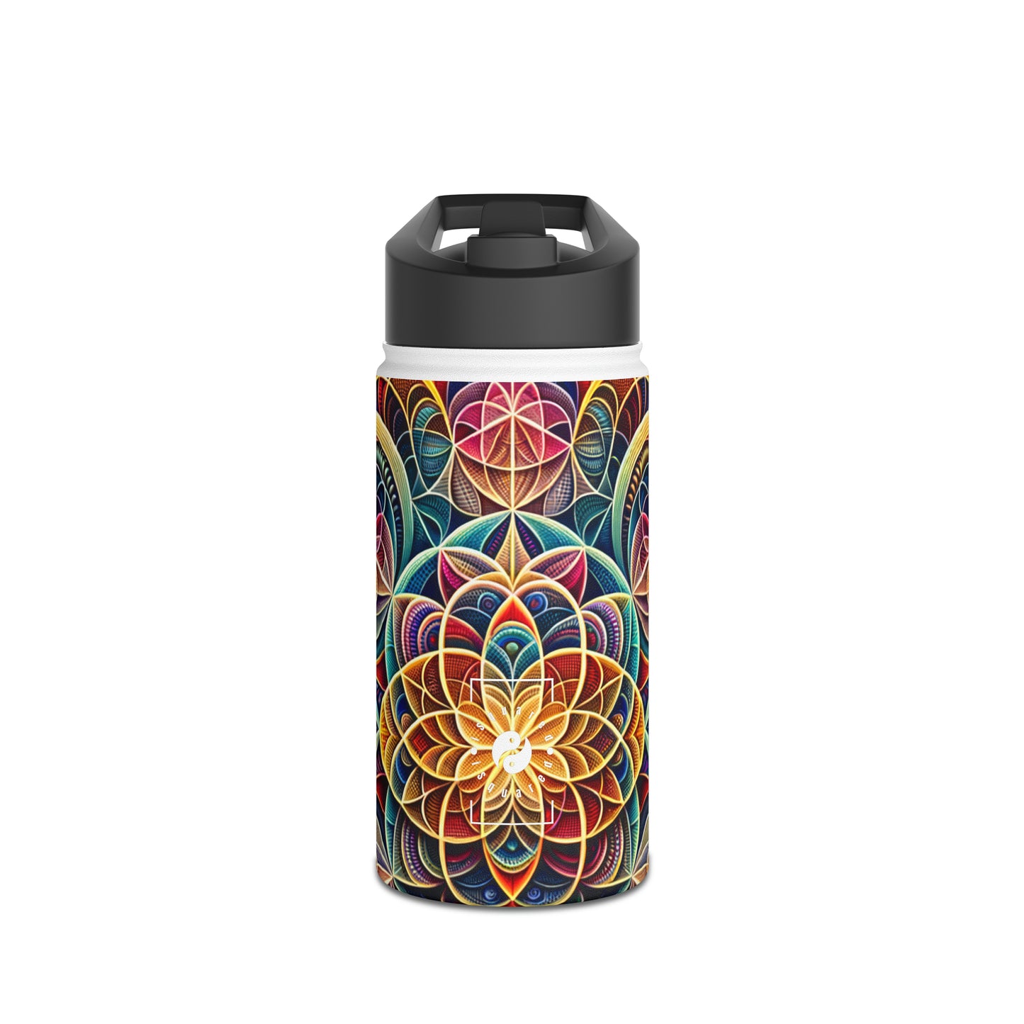 "Sacred Symmetry: Infinite Radiance of Love" - Water Bottle