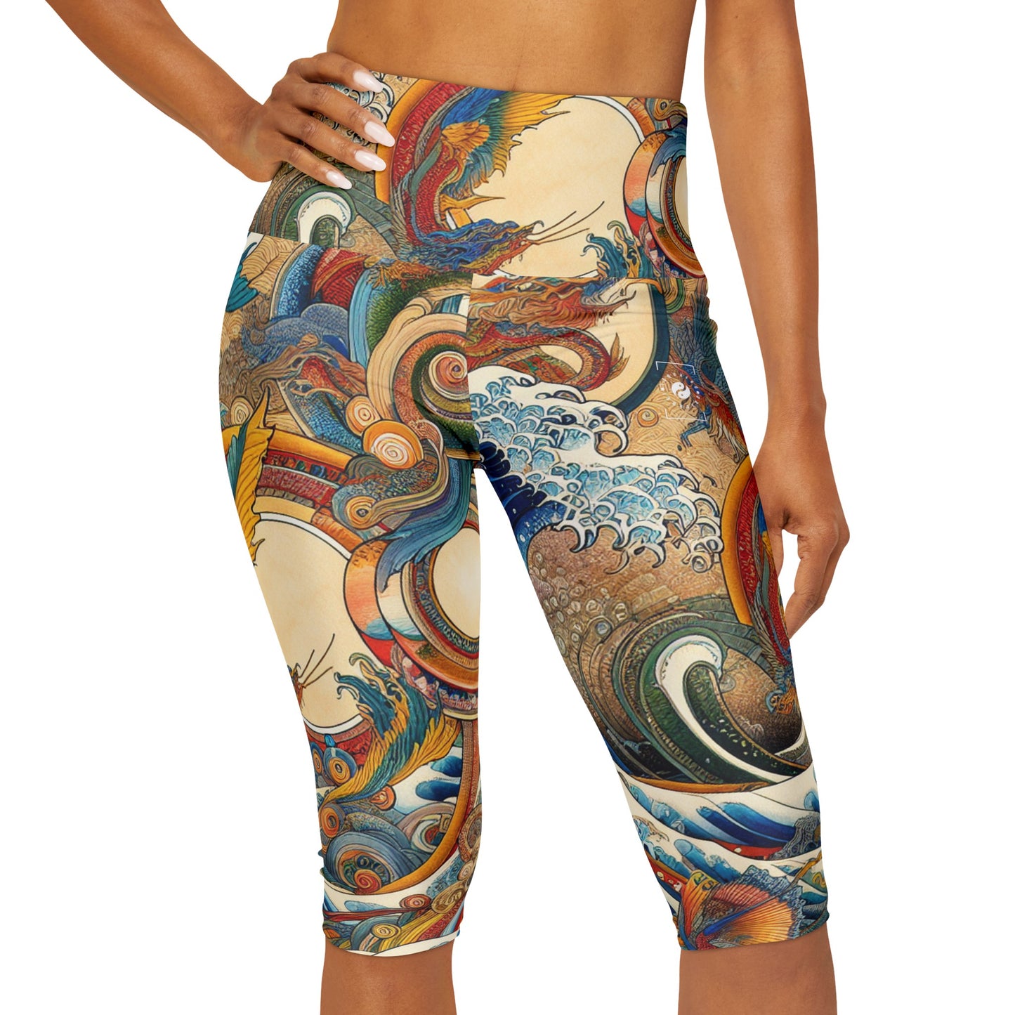 Ezio Verrocchio - High Waisted Capri Leggings