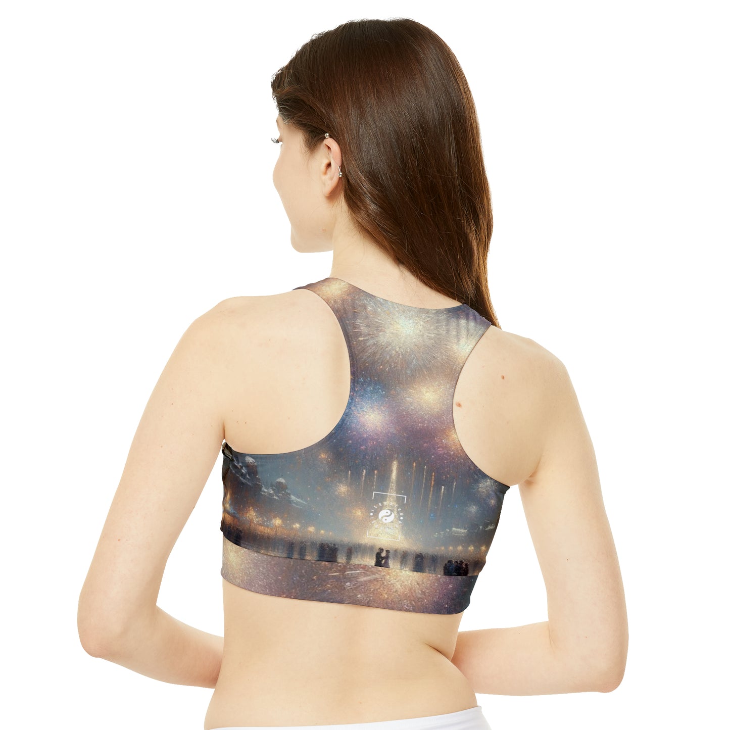 "Manet's Midnight Marvels" - High Neck Crop Top