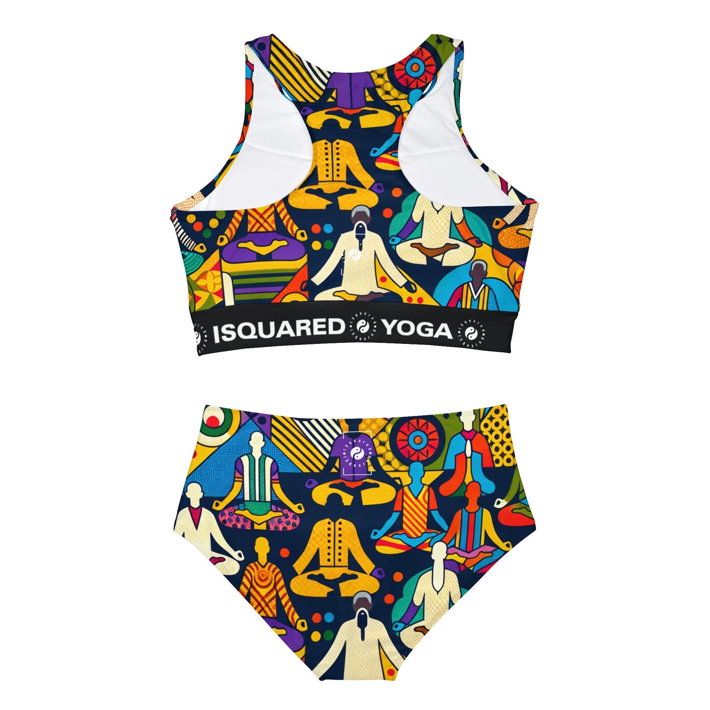 "Vibrant Sadana: Unleashing the Prana in Nouveau Réalité" - Hot Yoga Bikini Set