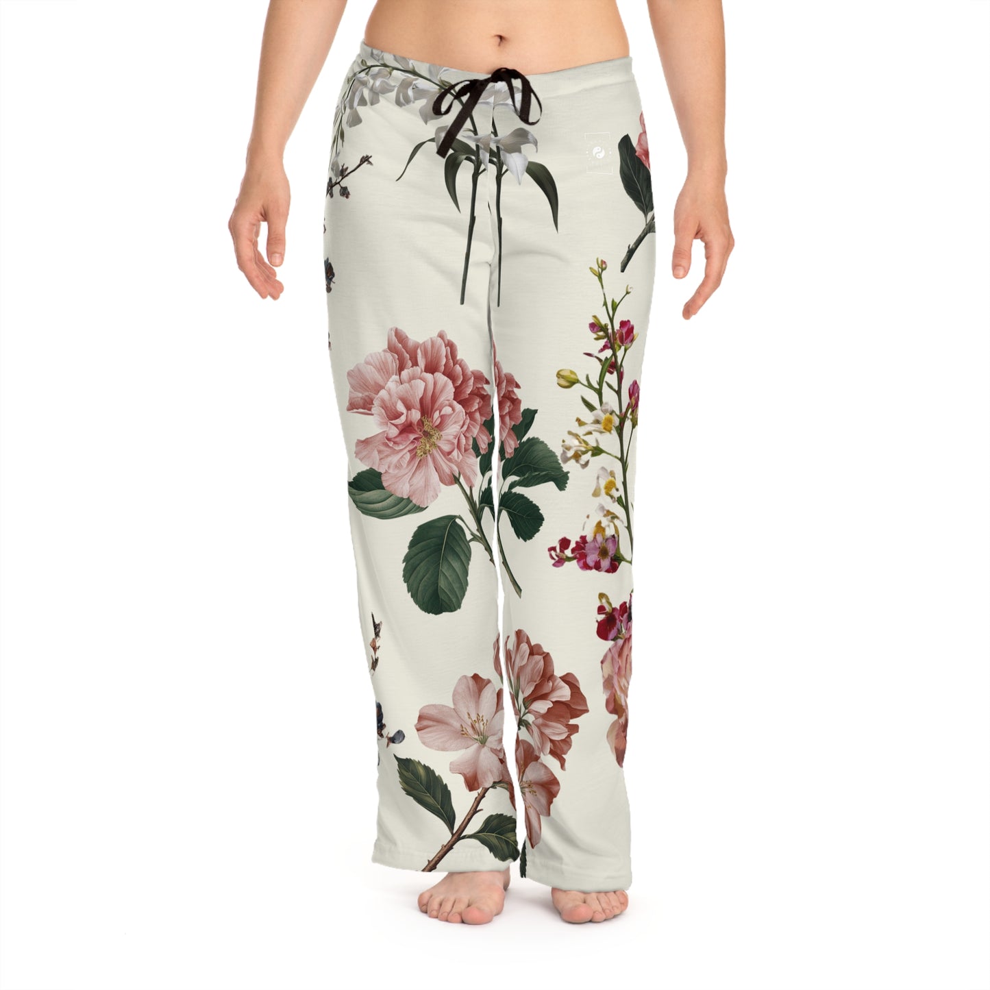 Botanicals on Beige - Pantalon lounge femme