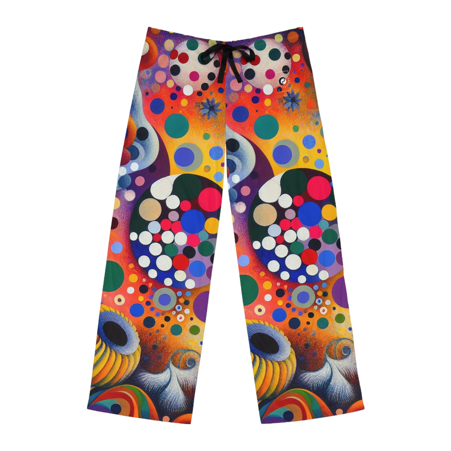 "Polka Petals in Yogic Surrealism: An Artistic Salute to Kusama and Kahlo" - men's Lounge Pants