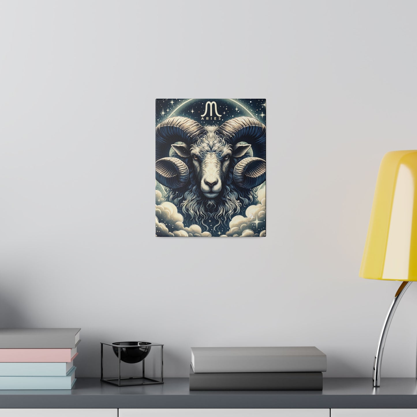 "Celestial Ram Ascendant" - Art Print Canvas