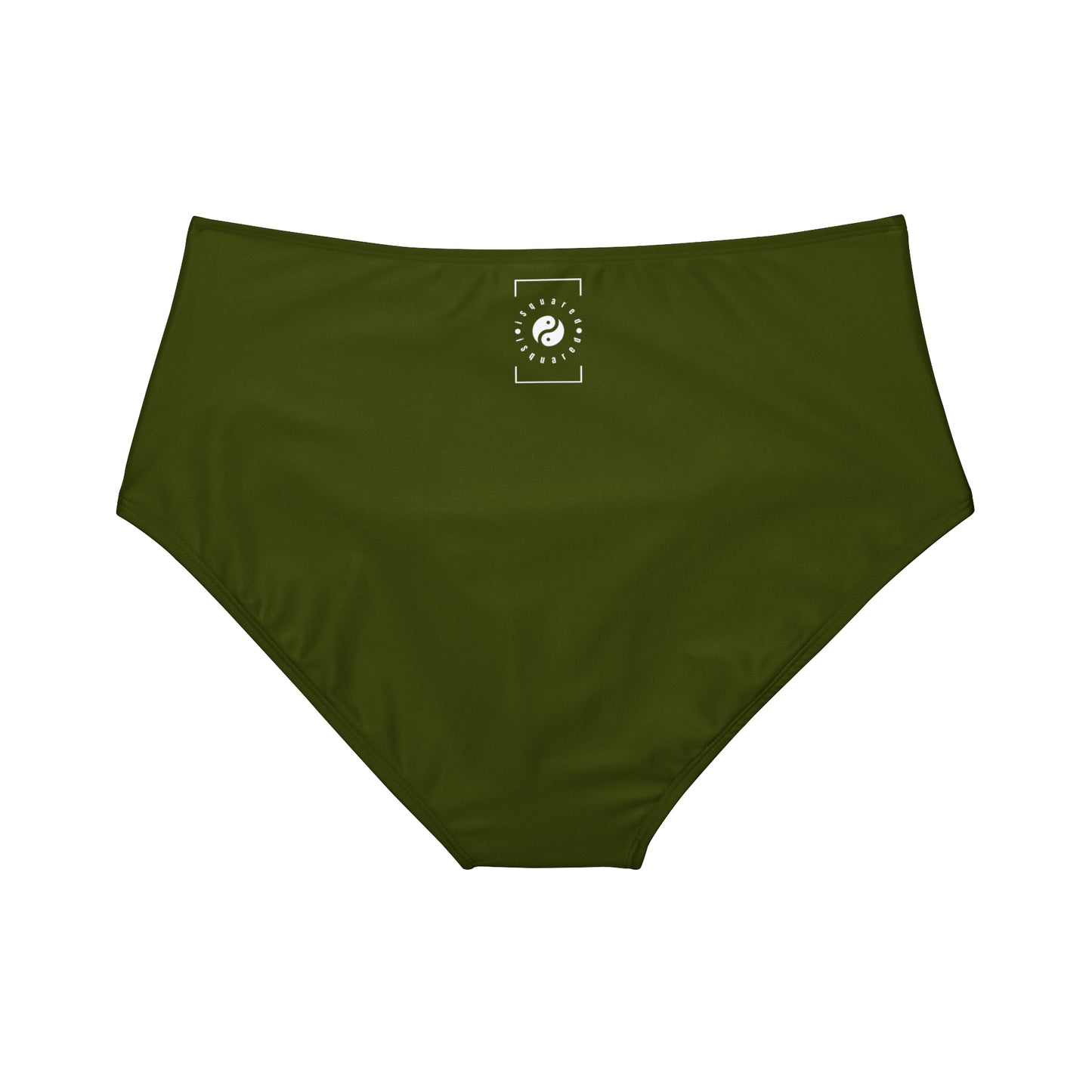 Camo Green - High Waisted Bikini Bottom