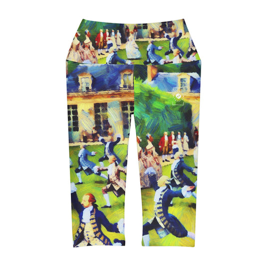 Versailles Vinyasa - High Waisted Capri Leggings