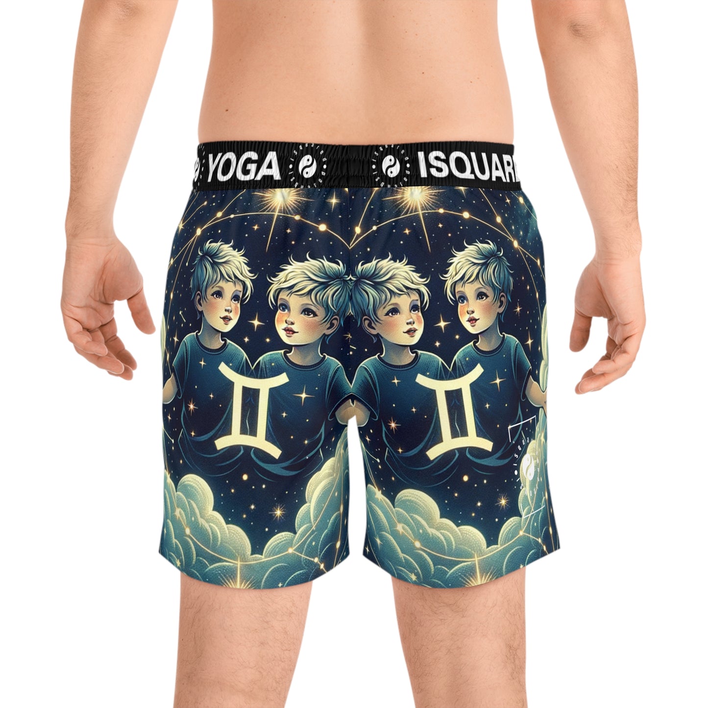 "Celestial Twinfinity" - Swim Shorts (Mid-Length) for Men