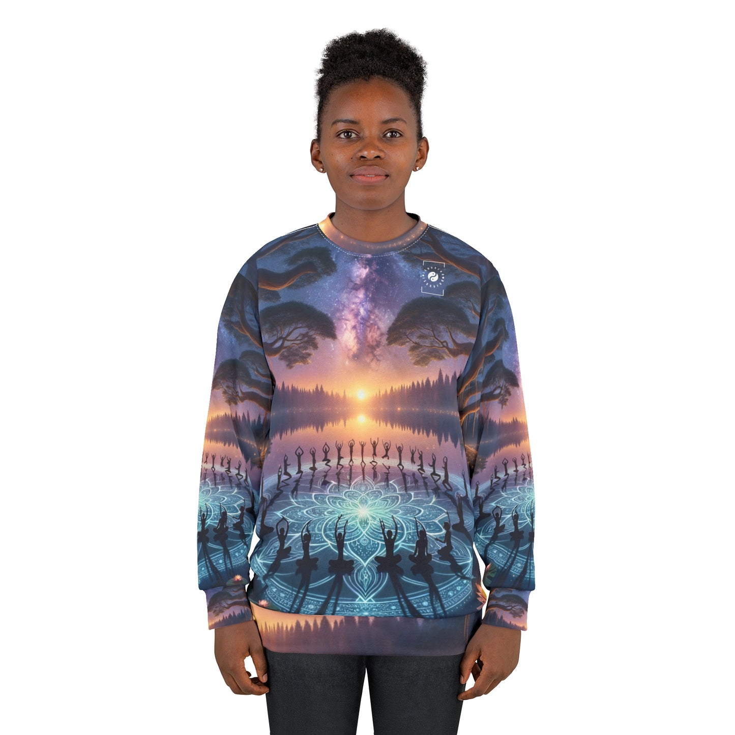 « Sérénité céleste : reflet du mandala » - Sweat-shirt unisexe