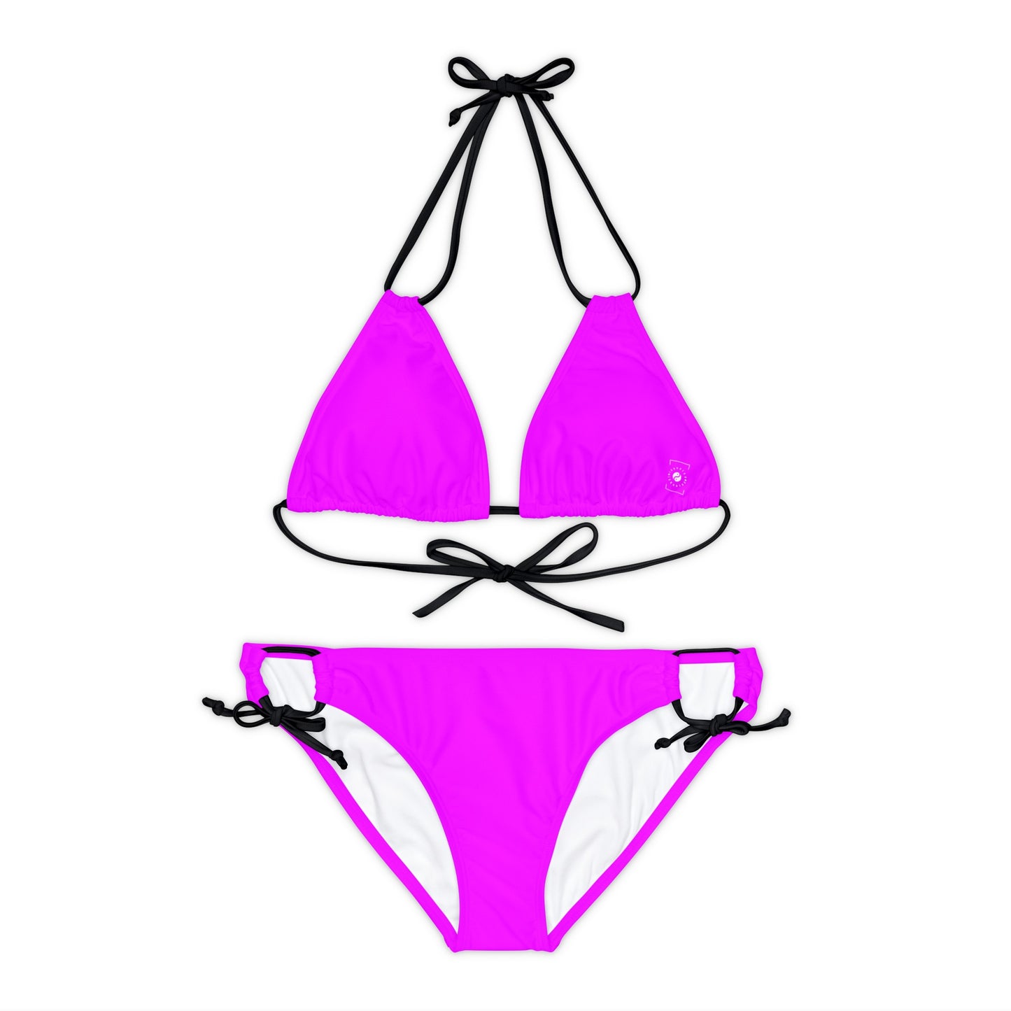 #f000ff Neon Purple - Ensemble de bikini à lacets