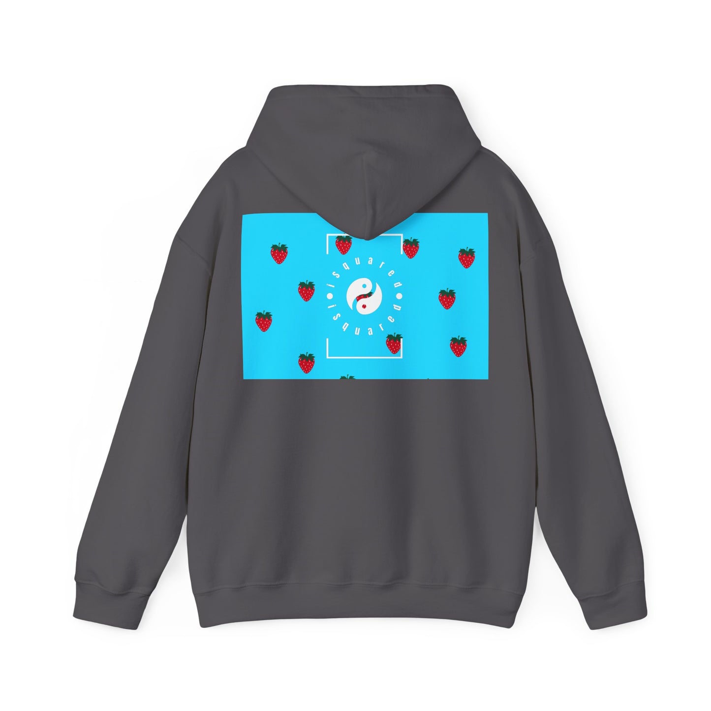 #22DEFF Bleu clair + Fraise - Sweat à capuche