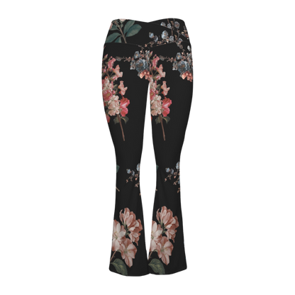 Botanicals - Cross Waisted Flair Leggings