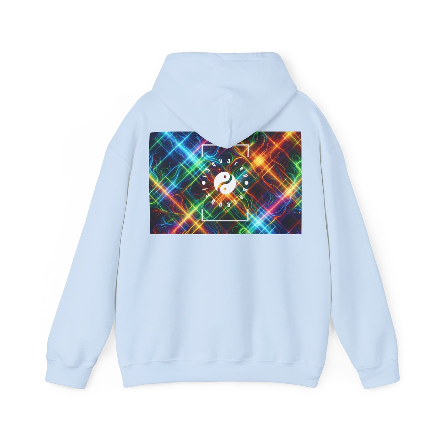 "Neon Plaid Luminosity Matrix" - Hoodie