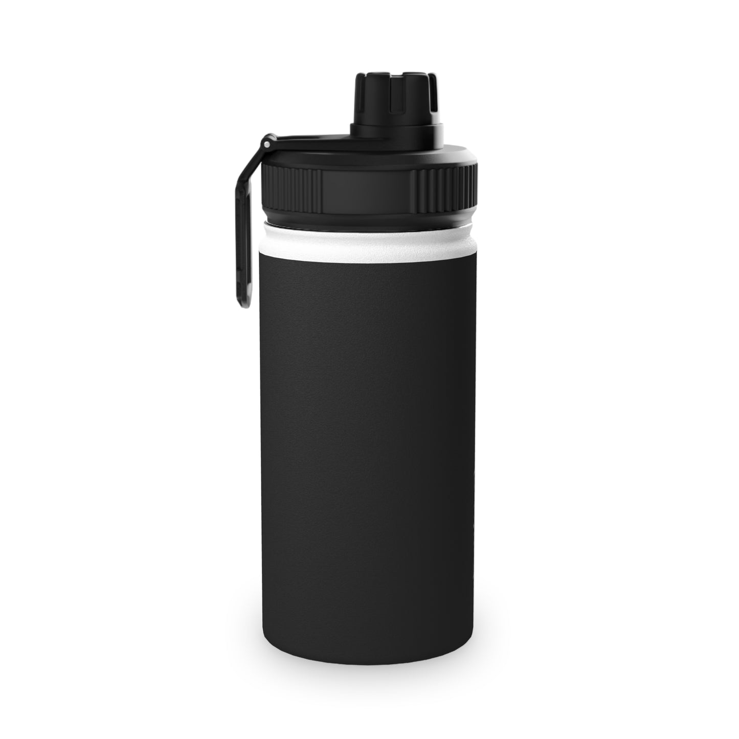 Pure Black - Sports Water Bottle