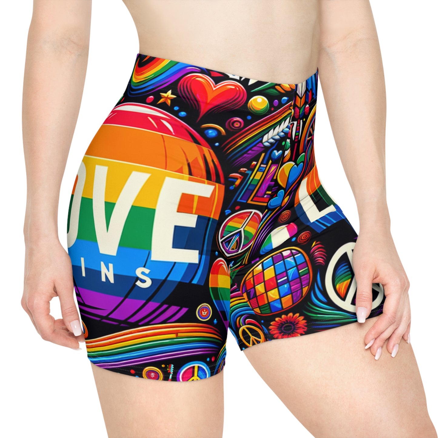 LOVE WINS - Short de yoga chaud