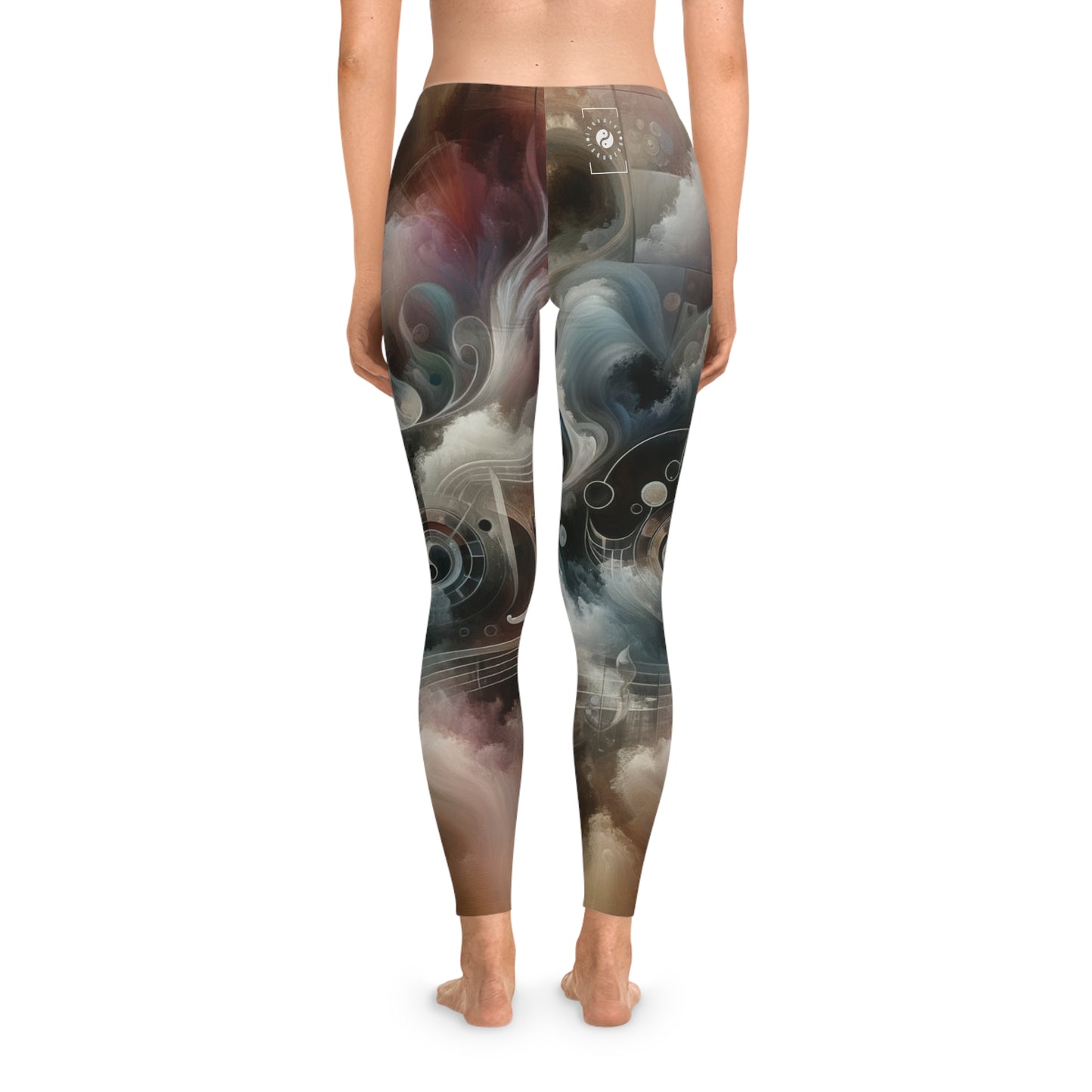 "Harmony of Descent: An Abstract Ode to La Traviata" - Unisex Tights