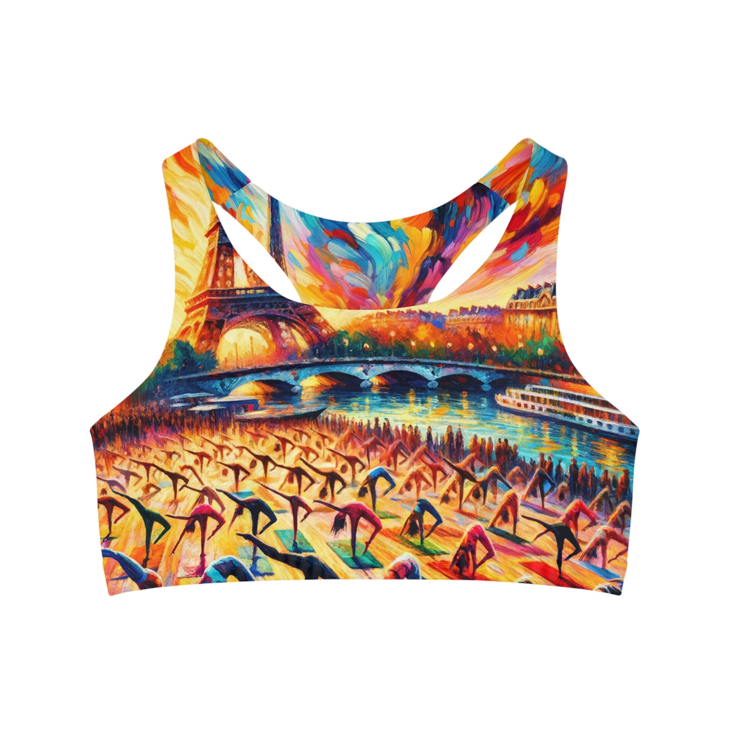 Parisian Yoga Chic - Seamless Sports Bra