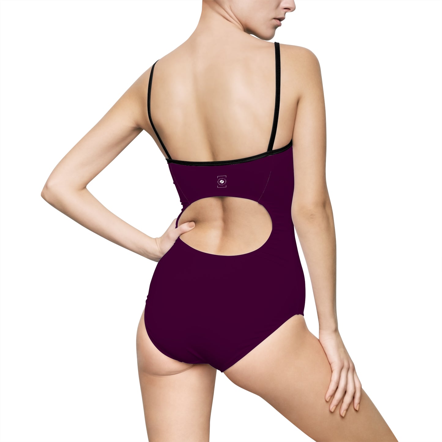 Deep Burgundy - Maillot de bain dos ouvert