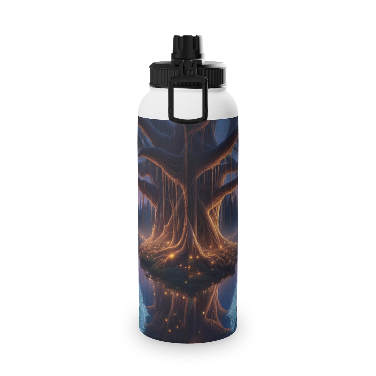 "Celestial Serenity: Mandala's Reflection" - Sports Water Bottle