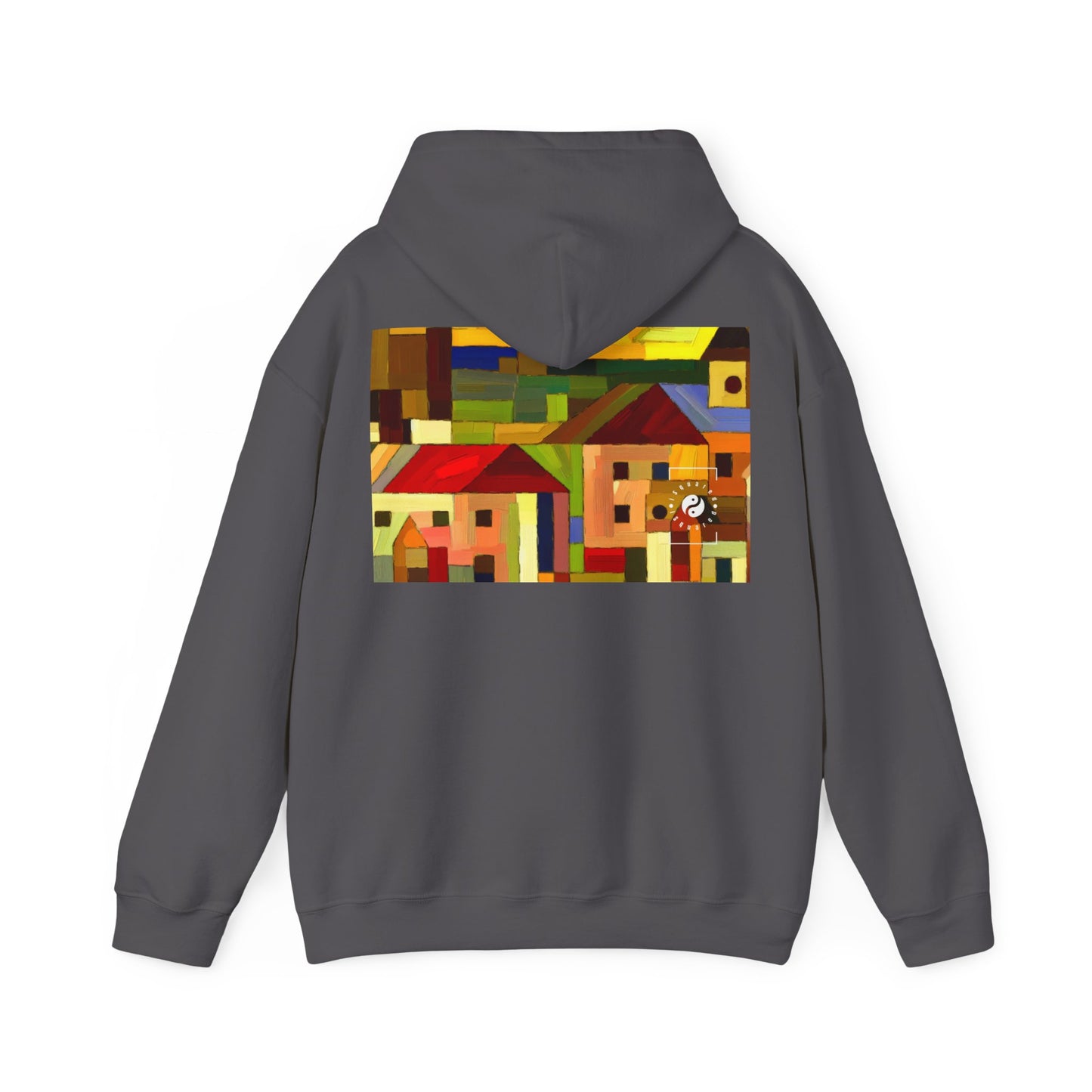 "Earthen Adobes in Hues of Hundertwasser" - Hoodie