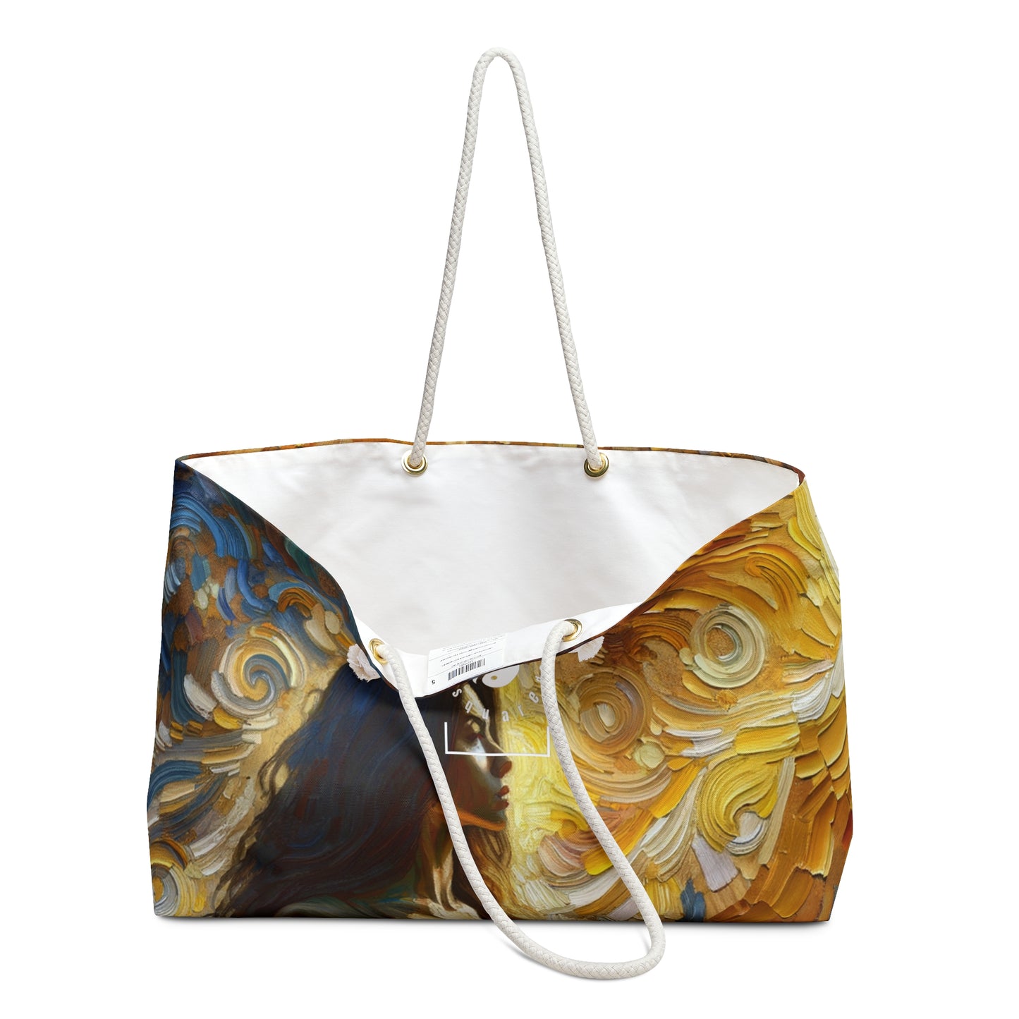 "Golden Warrior: A Tranquil Harmony" - Casual Yoga Bag