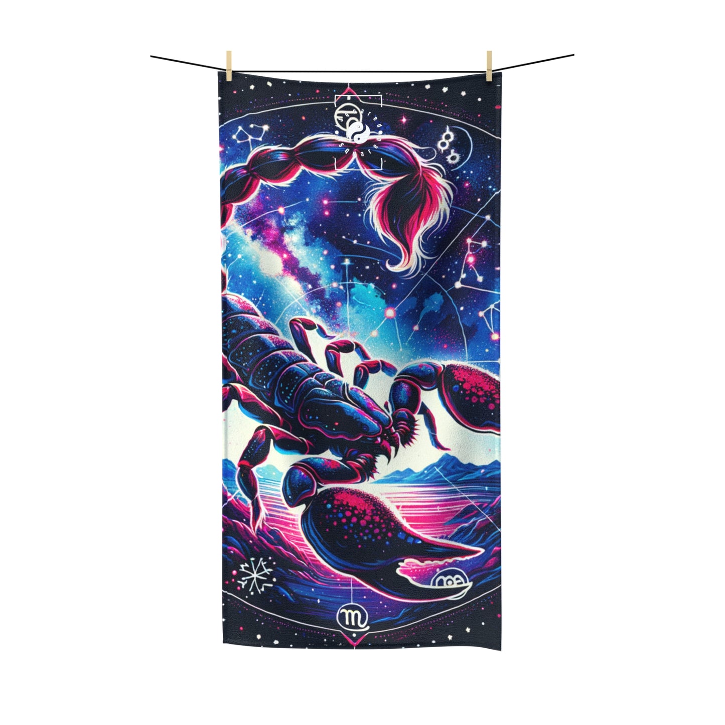 Crimson Scorpio - All Purpose Yoga Towel