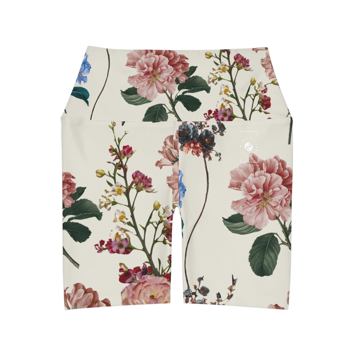 Botanicals on Beige - shorts