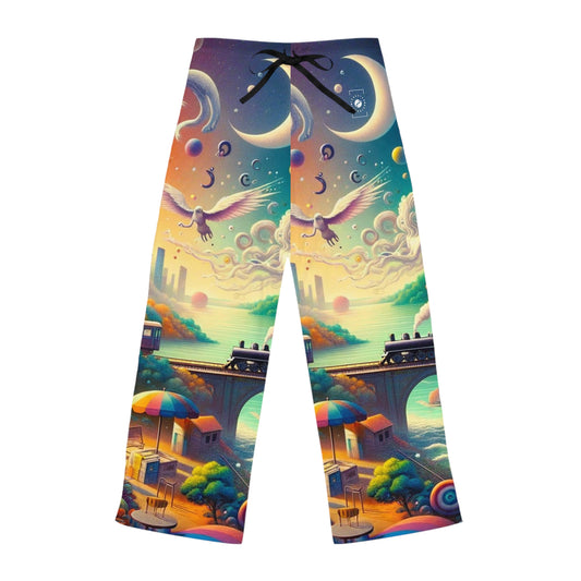 "Mirrors of Metaphor: A Murakami Odyssey" - Women lounge pants