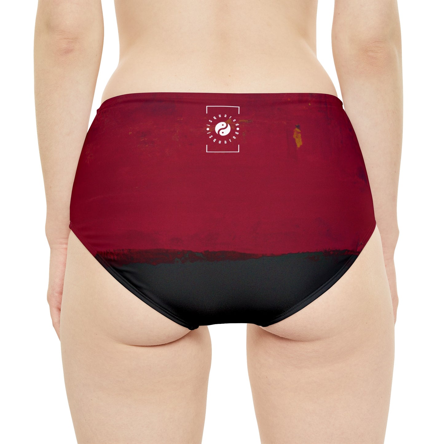 Nocturnal Vermillion - High Waisted Bikini Bottom