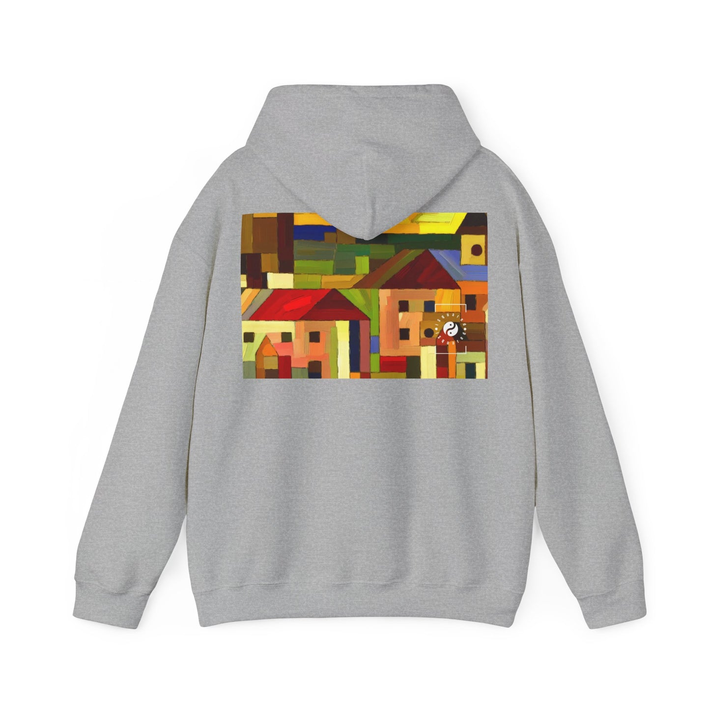 "Earthen Adobes in Hues of Hundertwasser" - Hoodie