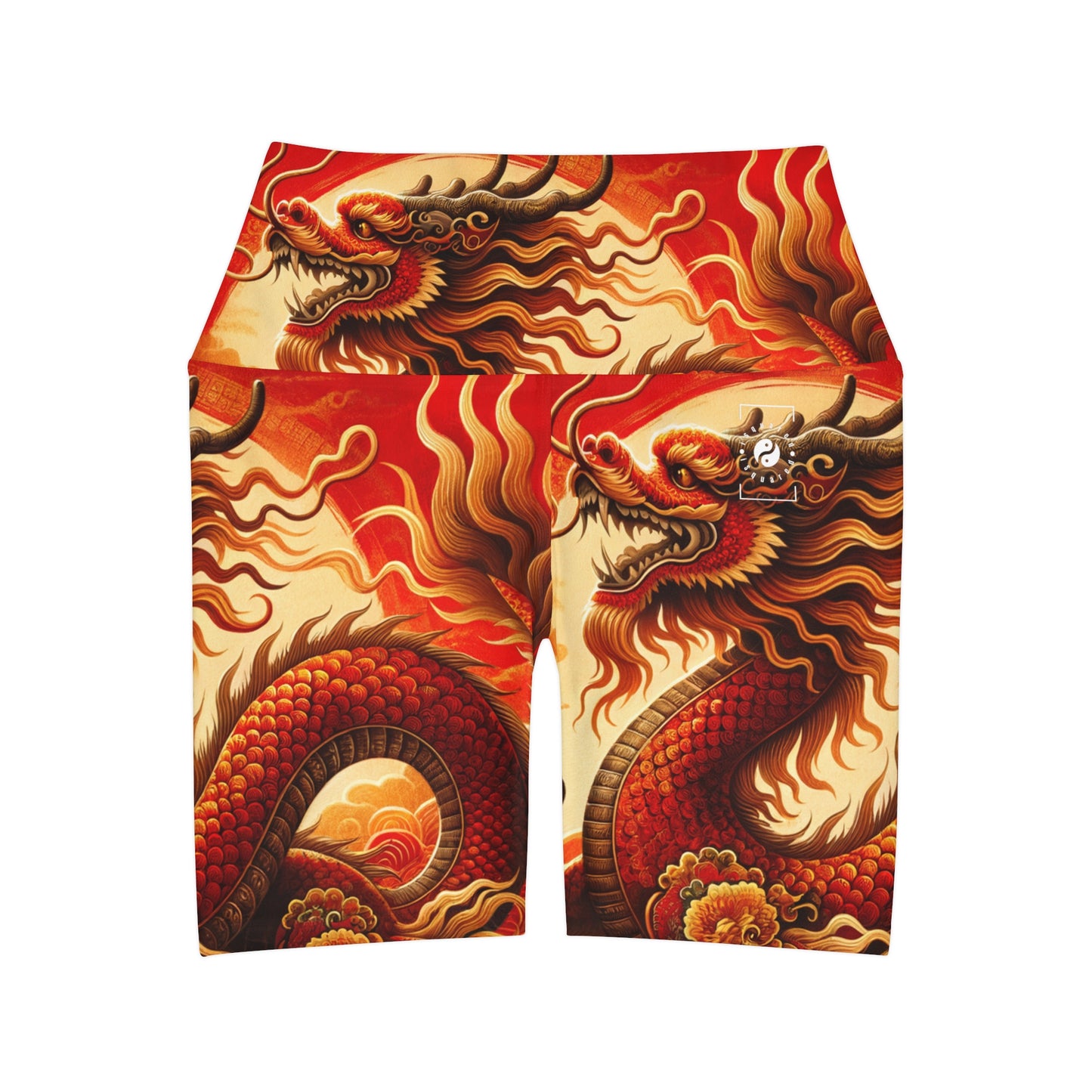 "Golden Dragon Dance in the Crimson Twilight" - shorts