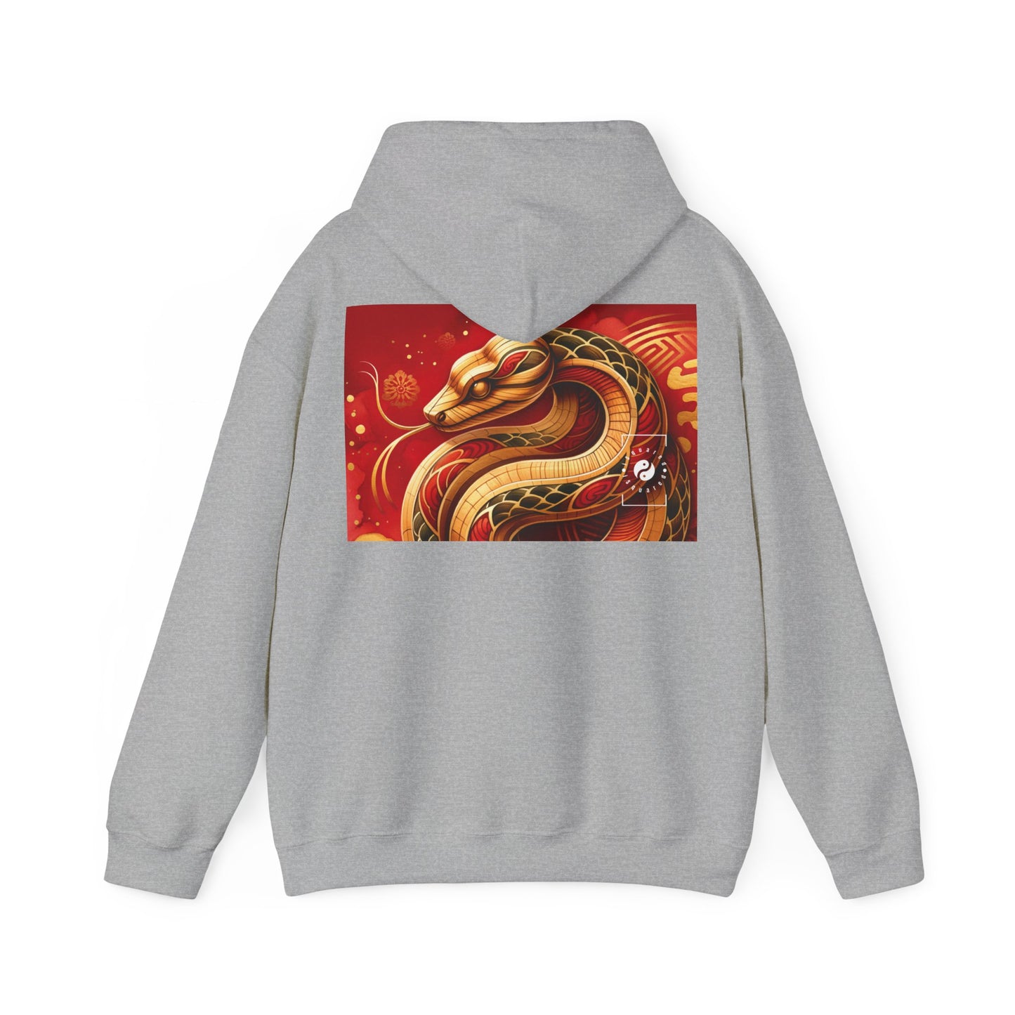 "Crimson Serenity: The Golden Snake" - Hoodie