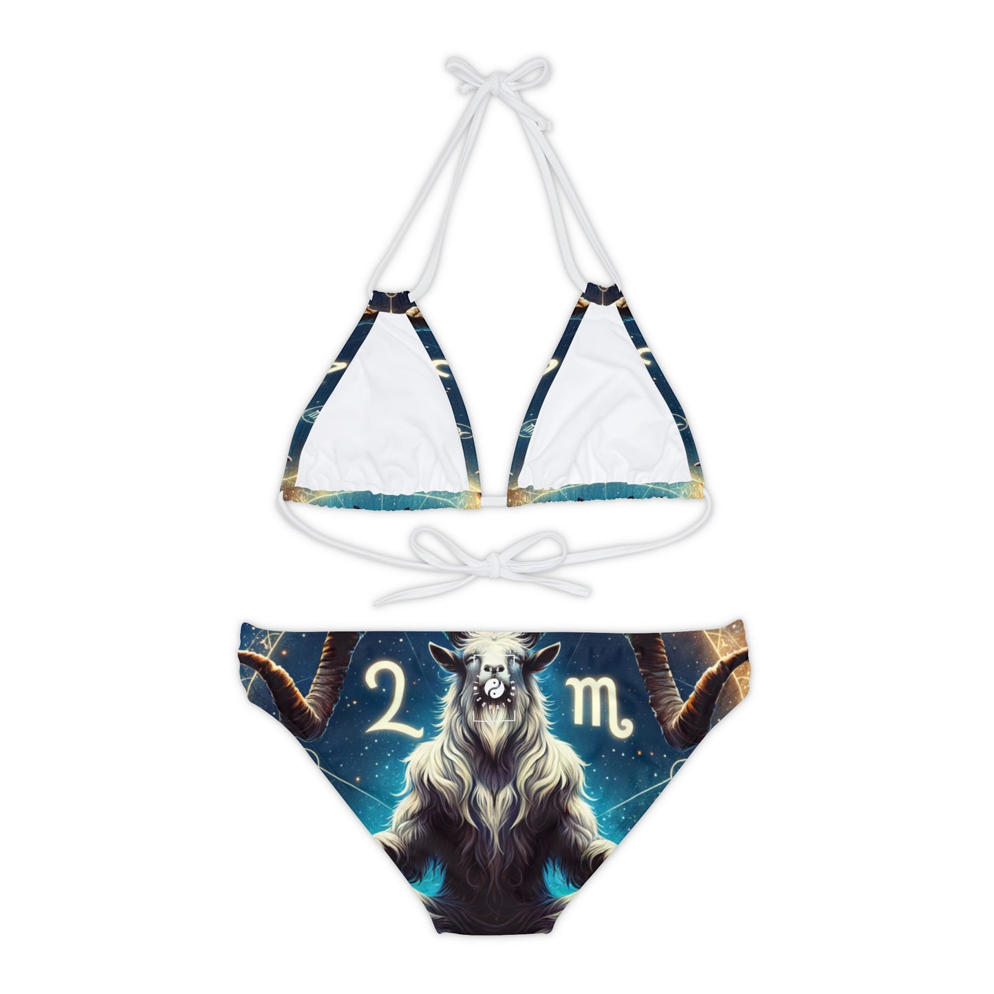 Audacious Capricorn - Lace-up Bikini Set