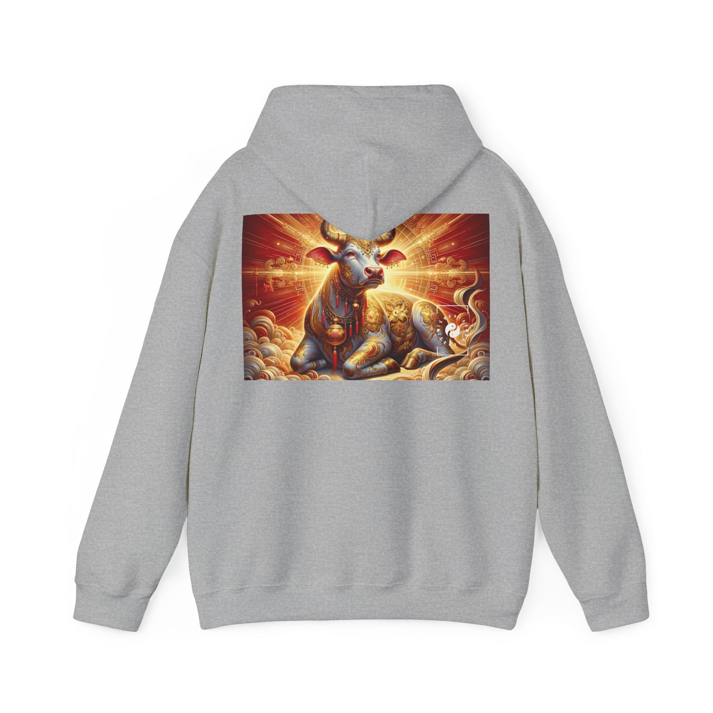 "Golden Euphoria: A Dance of the Divine Bovine" - Hoodie