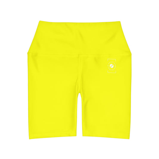 Neon Yellow FFFF00 - shorts